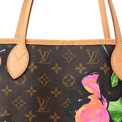 Louis Vuitton Monogram Roses Neverfull MM 7 of 9