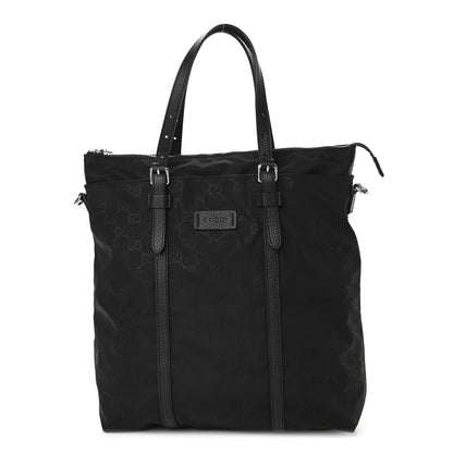 Gucci Nylon Monogram Medium Vertical Tote Black 1 of 9