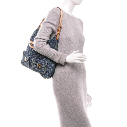 Louis Vuitton Denim Baggy GM Blue 2 of 7