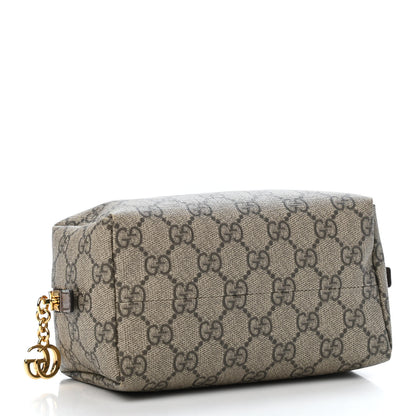 Gucci Soft GG Supreme Monogram Calfskin Medium Ophidia Cosmetic Case Beige Ebony New Acero 3 of 4
