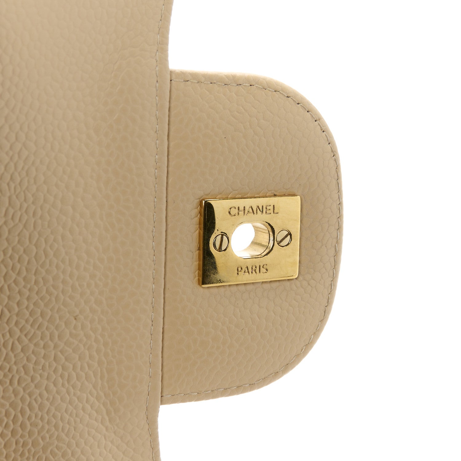 Chanel Caviar Quilted Jumbo Double Flap Beige 7 of 12