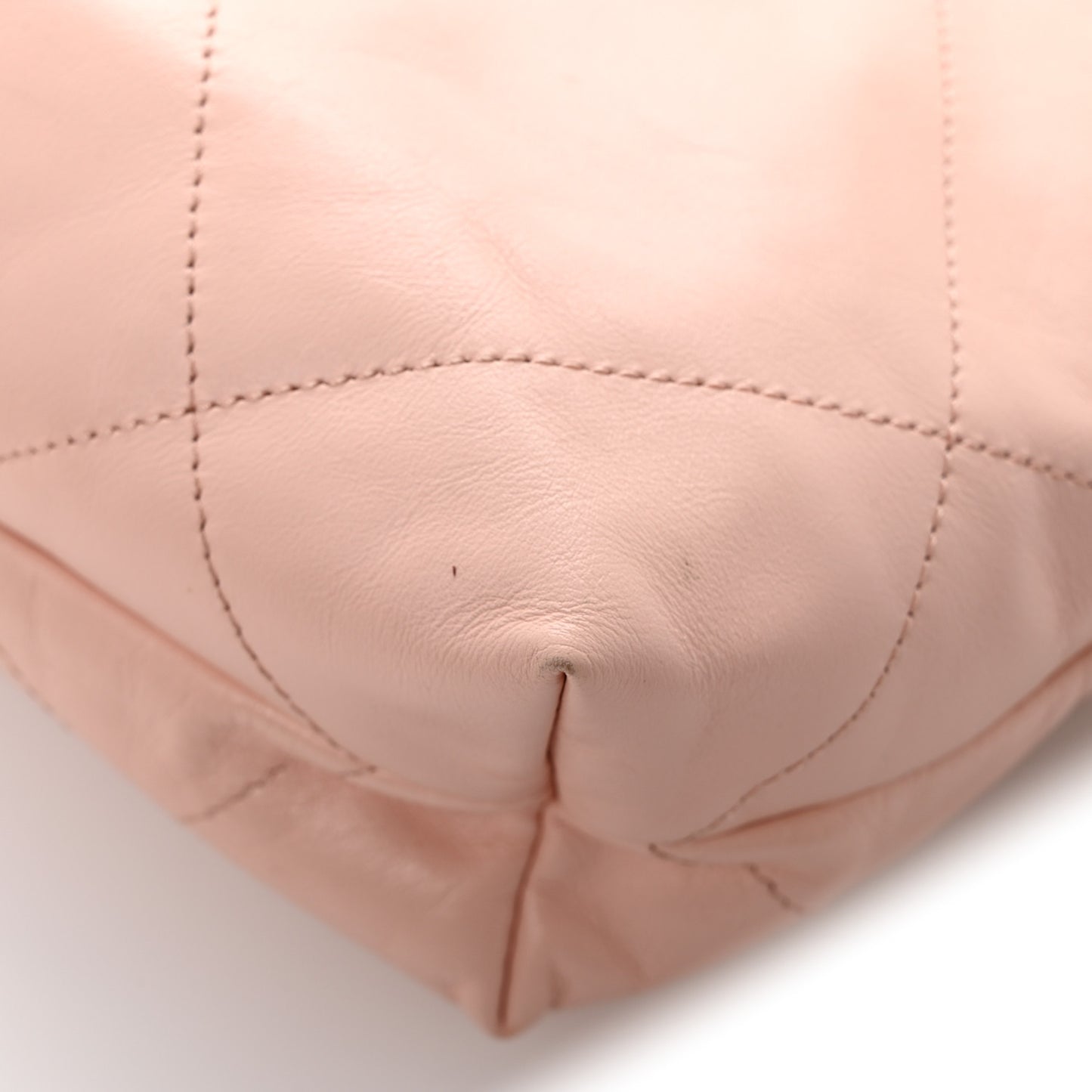 Shiny Calfskin Quilted Small Chanel 22 Light Pink