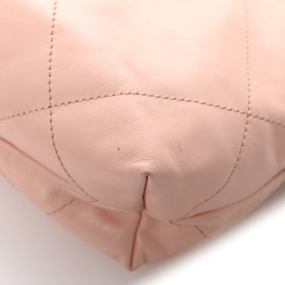 Chanel Shiny Calfskin Quilted Small Chanel 22 Light Pink 17 of 17
