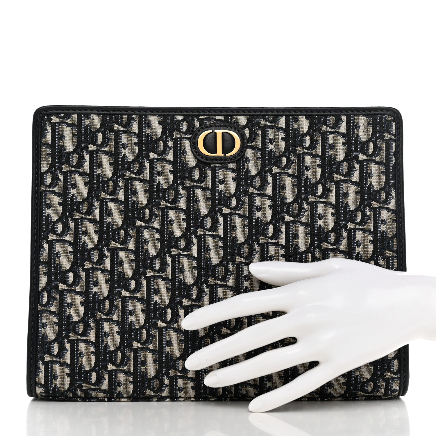 Christian Dior Oblique 30 Montaigne Pouch Blue 3 of 8