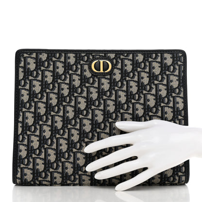 Christian Dior Oblique 30 Montaigne Pouch Blue 3 of 8