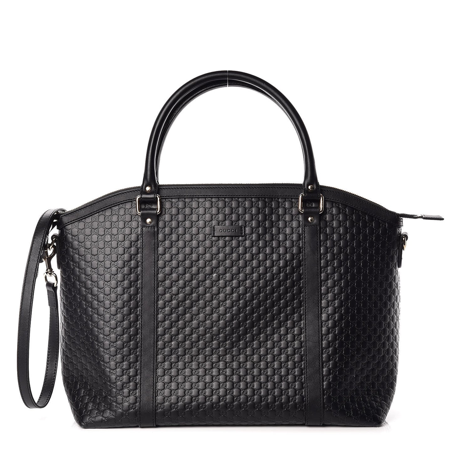 Soft Microguccissima Dome Satchel Black
