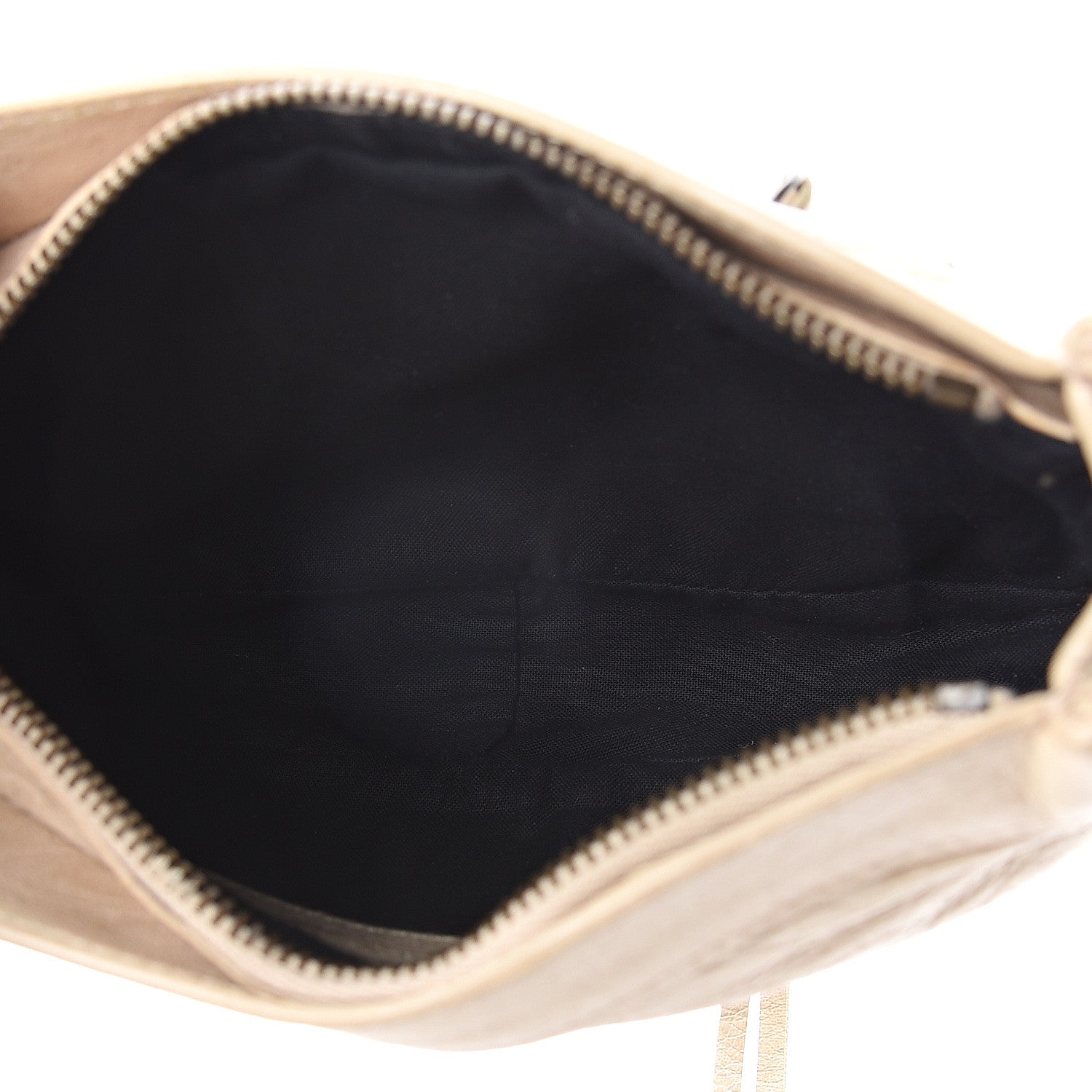Balenciaga Agneau Classic Hardware Porte Toilette Makeup Clutch Beige 4 of 7