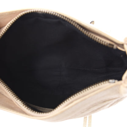 Balenciaga Agneau Classic Hardware Porte Toilette Makeup Clutch Beige 4 of 7