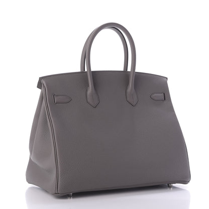 Hermes Togo Birkin 35 Etain 3 of 10