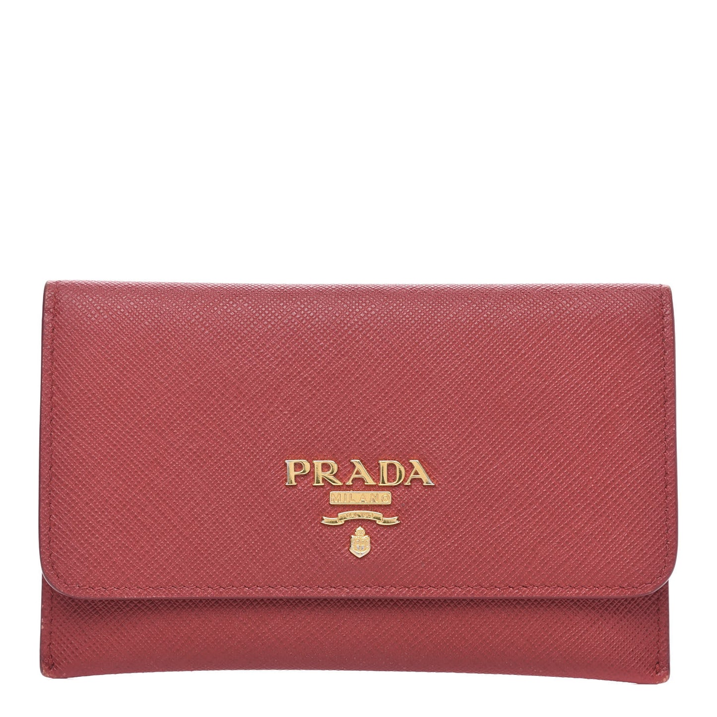 Saffiano Metal Flap Wallet Fuoco