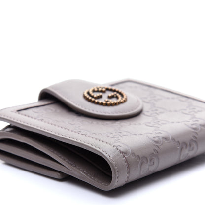 Gucci Guccissima French Flap Wallet Grey 6 of 10