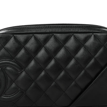 Chanel Calfskin Quilted Cambon Pochette Black 8 of 10