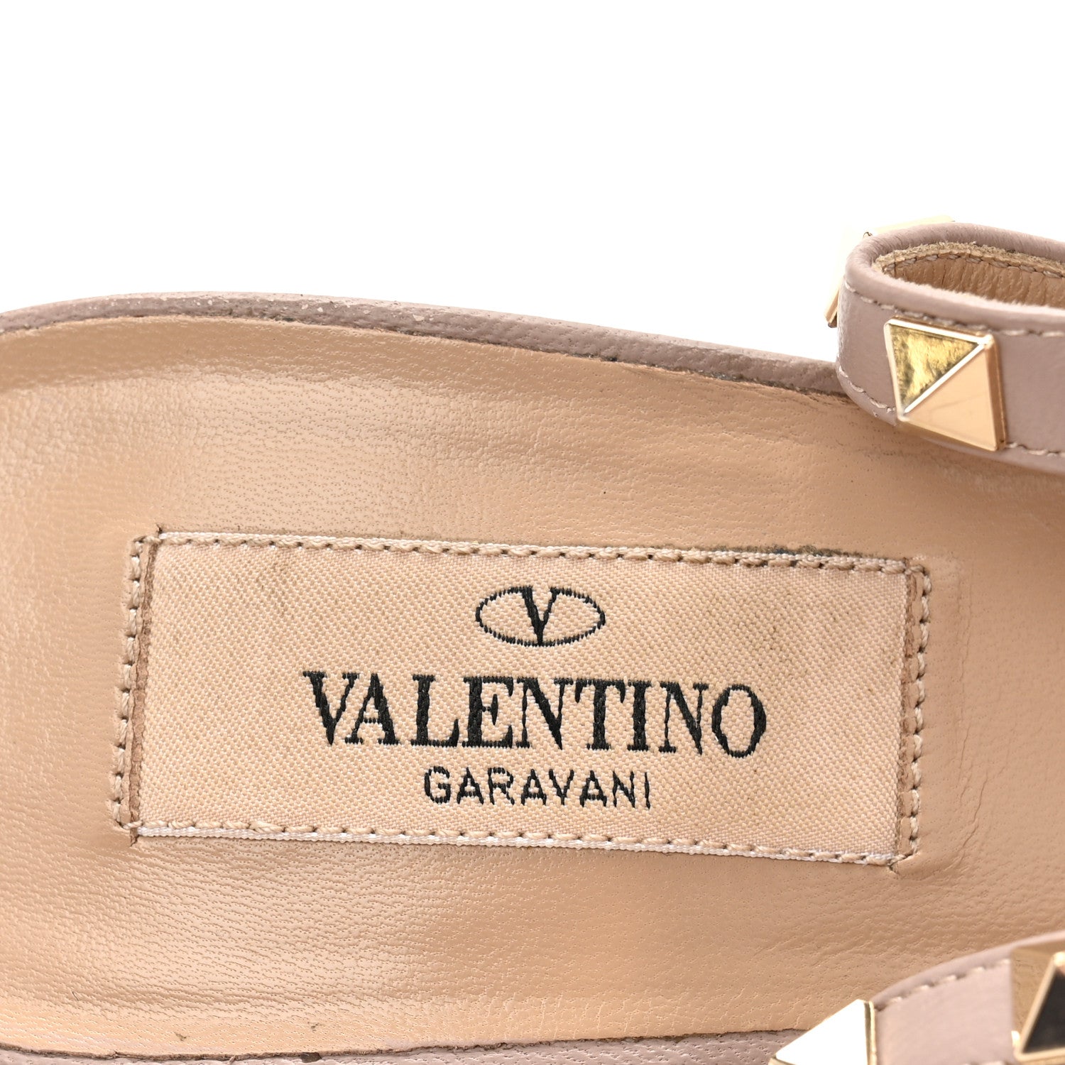 Valentino Garavani Patent Nappa Rockstud Ankle Strap 100mm Pumps 39 Water Rose Poudre 8 of 11