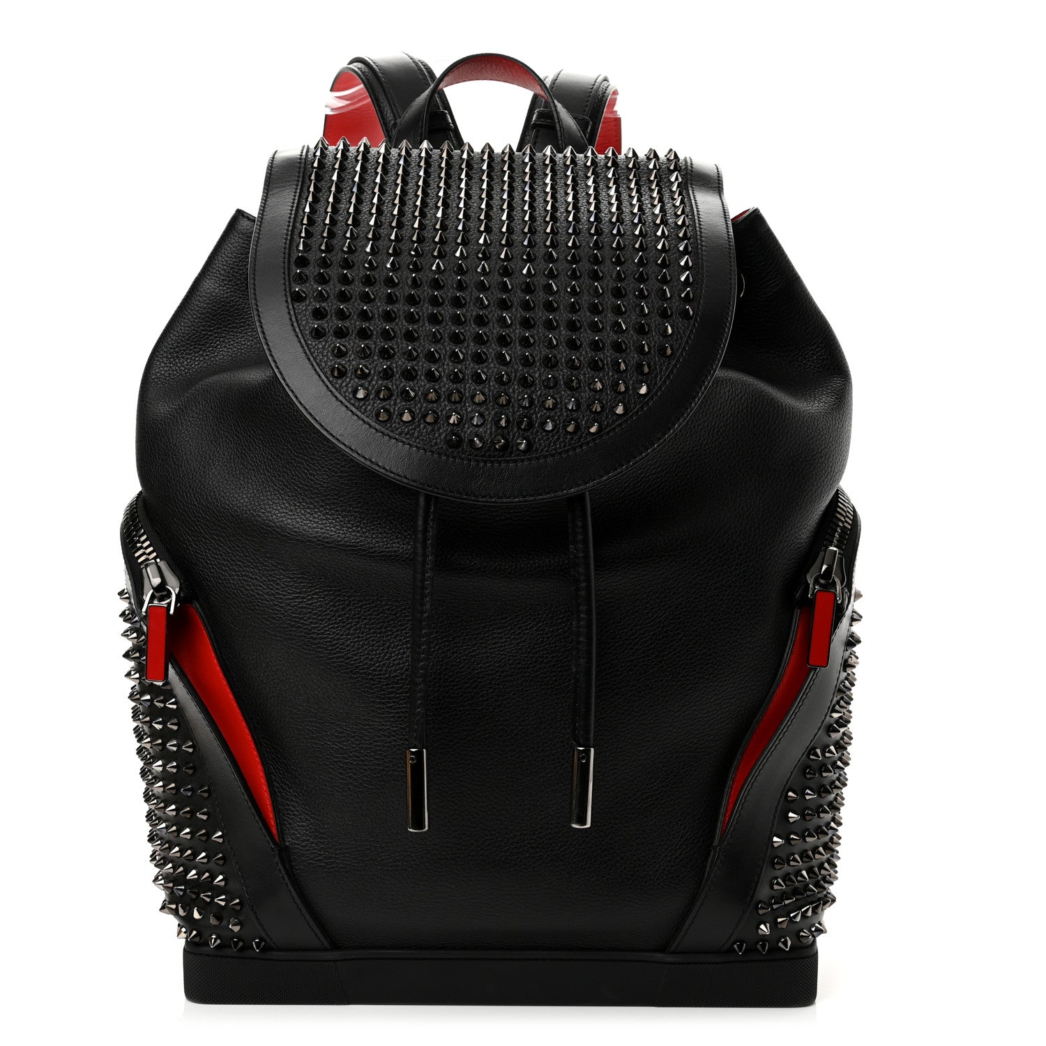 Christian Louboutin Calfskin Spiked Explorafunk Backpack Black 1 of 10