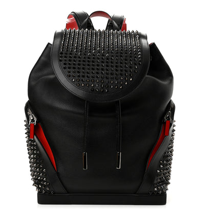 Christian Louboutin Calfskin Spiked Explorafunk Backpack Black 1 of 10