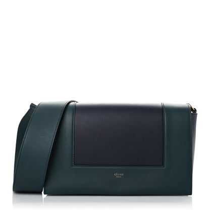 Celine Shiny Smooth Calfskin Medium Frame Shoulder Bag Amazone Dark Navy 1 of 16