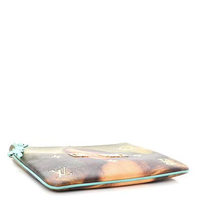 Louis Vuitton Masters Da Vinci Pochette Clutch Vert D’eau 4 of 11