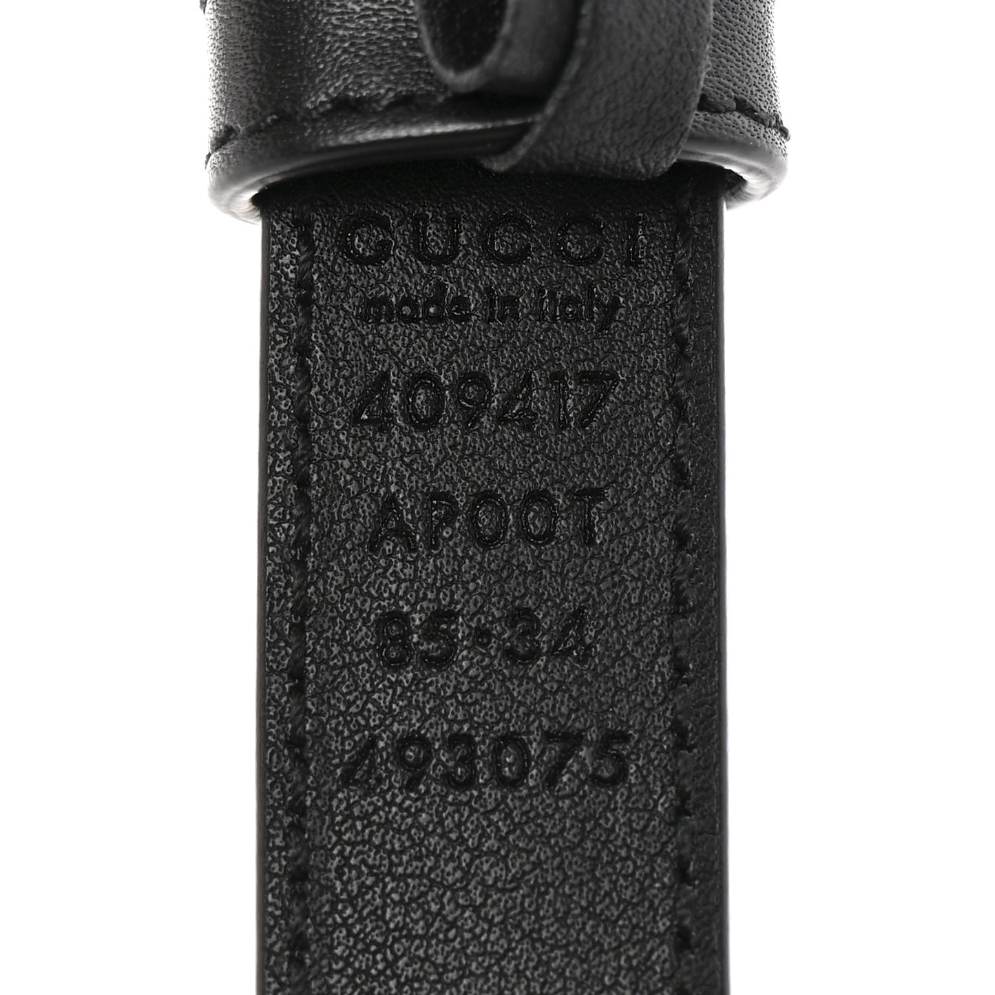 Calfskin Double G 20mm Belt 85 34 Black