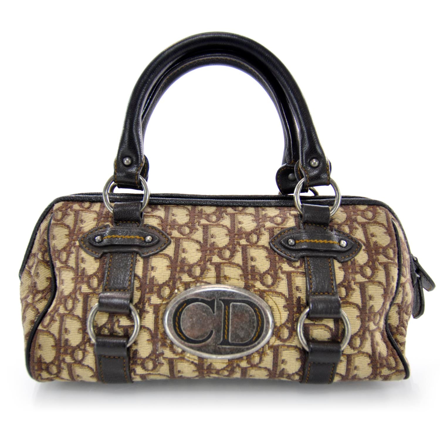 Christian Dior Monogram Vintage Traveler Tote Brown 1 of 7