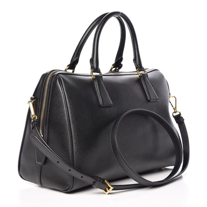 Prada Saffiano Lux Bowler Black 3 of 13