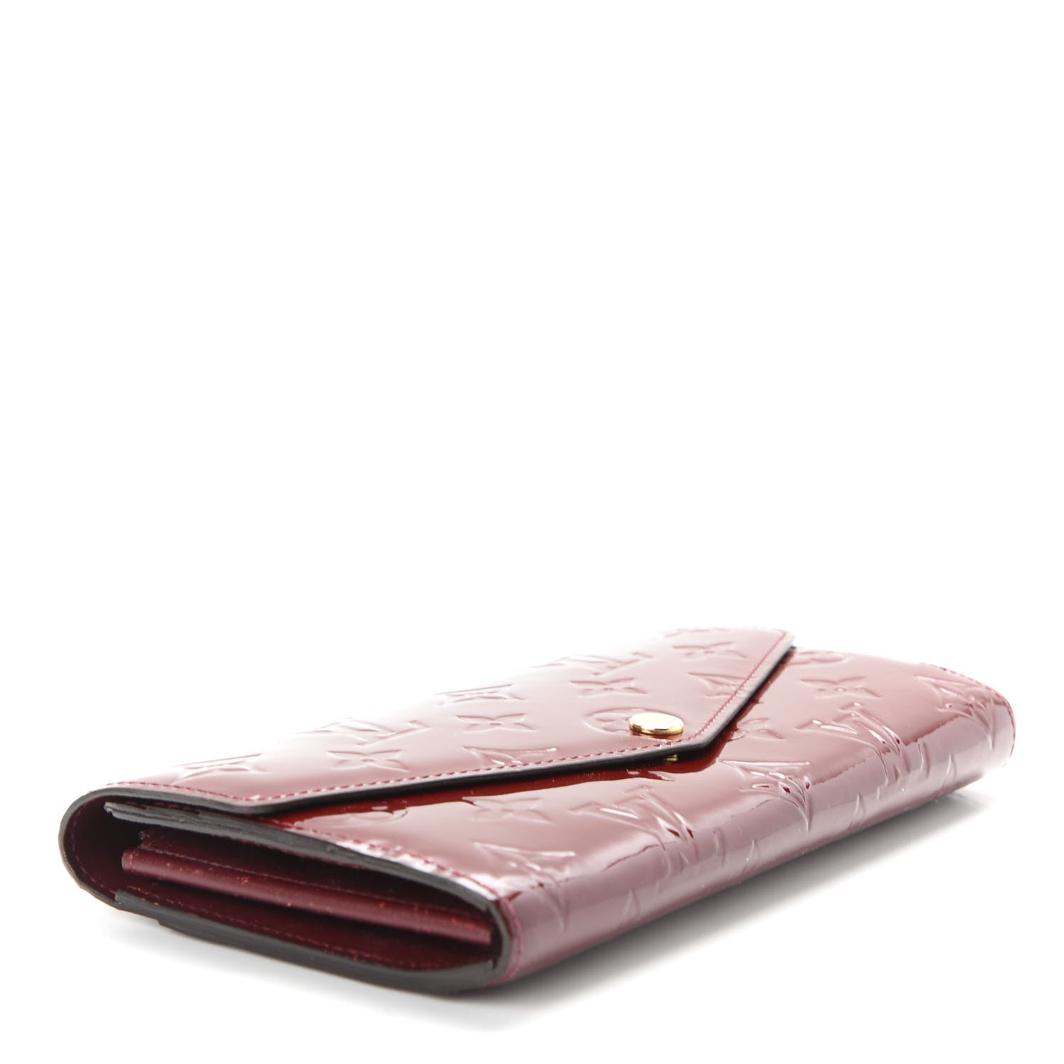 Louis Vuitton Vernis Sarah Wallet NM Griotte 4 of 6