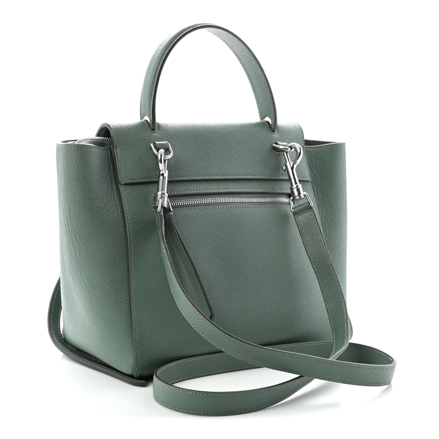 Grained Calfskin Micro Belt Bag Celadon