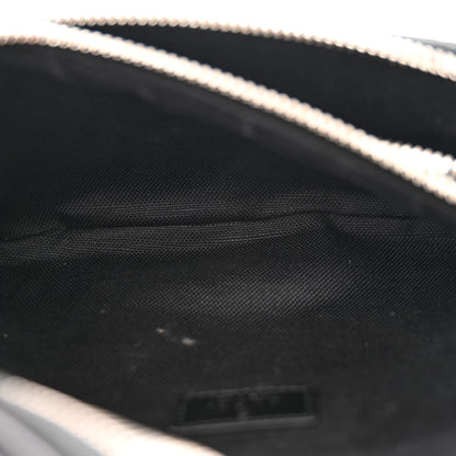 Gucci GG Supreme Monogram Textured Calfskin Retro Interlocking G Belt Bag Black 5 of 14