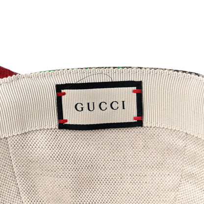 Gucci GG Supreme Flora Claudia Baseball Hat 55 XS Red 8 of 9
