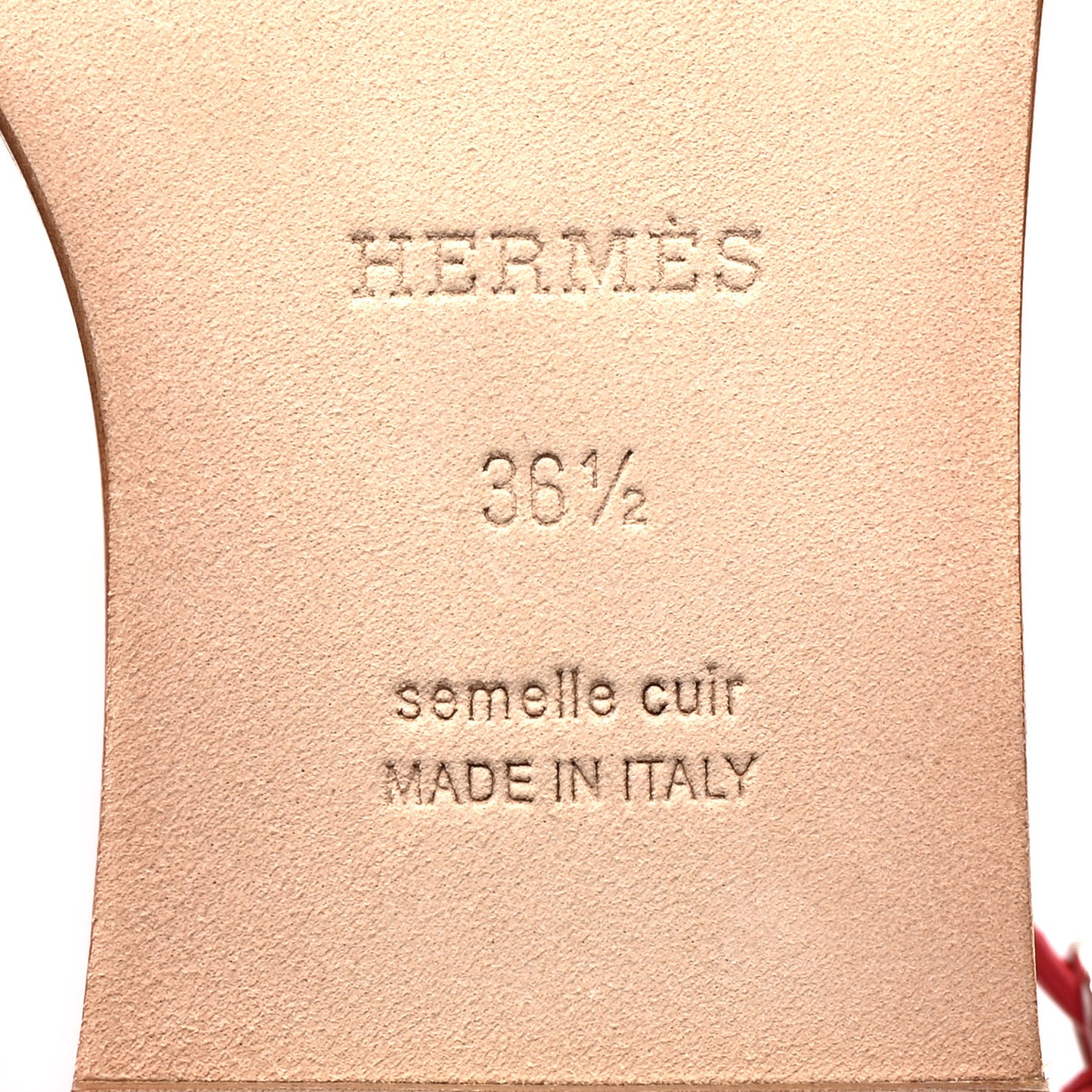 Calfskin Santorini Sandals 36.5 Jaune Sable Rose
