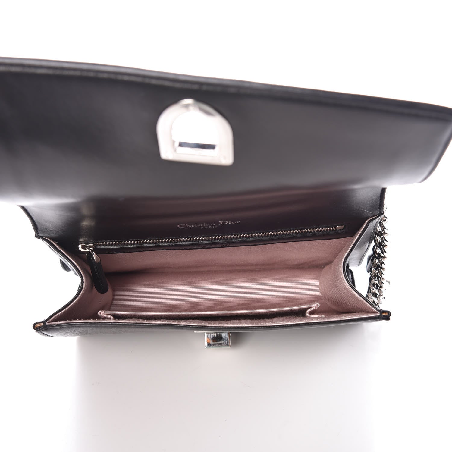 Christian Dior Calfskin Small Diorama Flap Bag Black 5 of 9