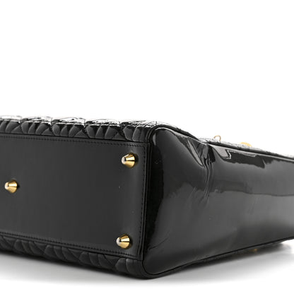 Christian Dior Patent Cannage Large Lady Dior Black 10 of 15