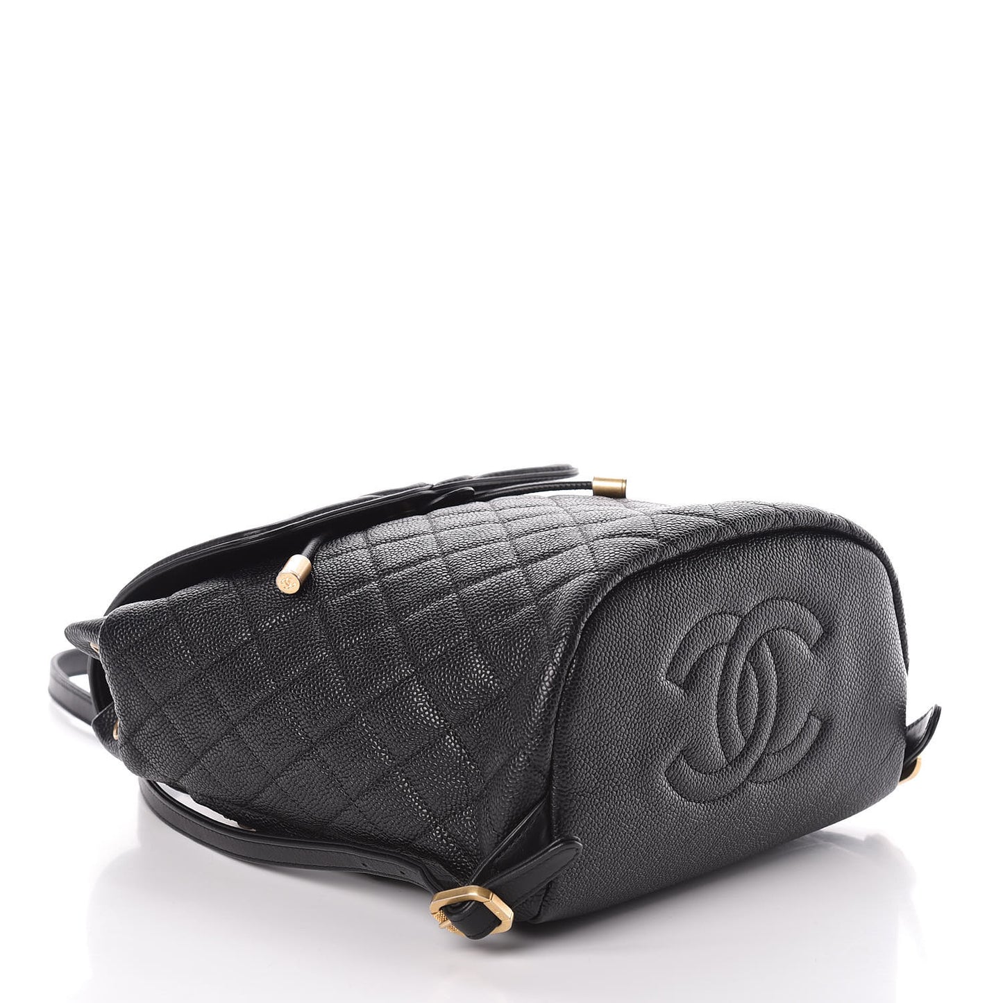 Caviar Quilted Filigree Backpack Black