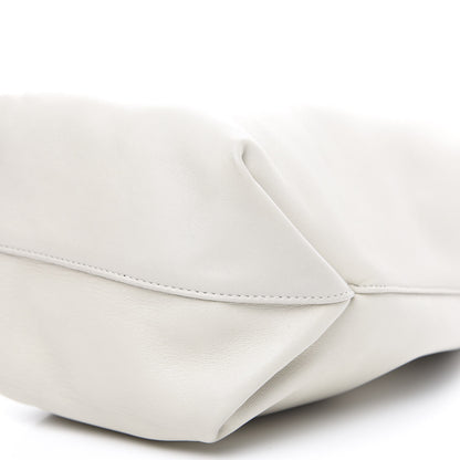 Saint Laurent Lambskin Small Teddy Bucket Bag White 6 of 7