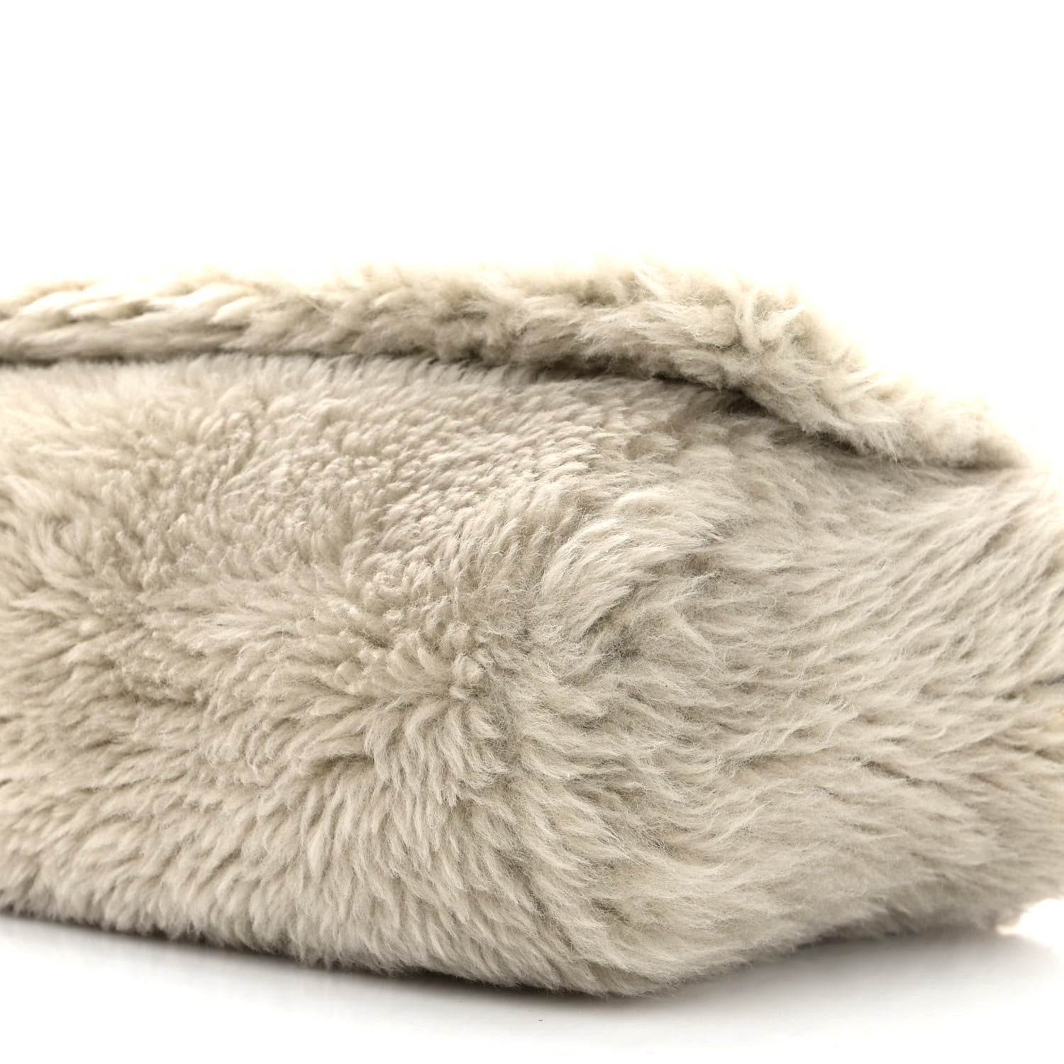 Saint Laurent Shearling Medium Monogram Kate Satchel Grey 10 of 13