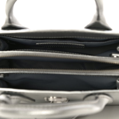 Marc Jacobs Metallic Saffiano Big Shot Tote Silver 8 of 12