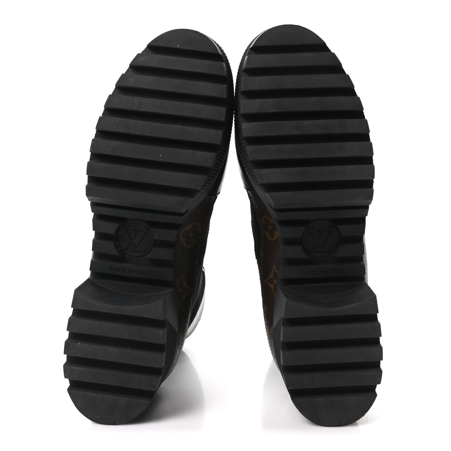 Suede Calfskin Monogram Laureate Platform Desert Boots 40 Black