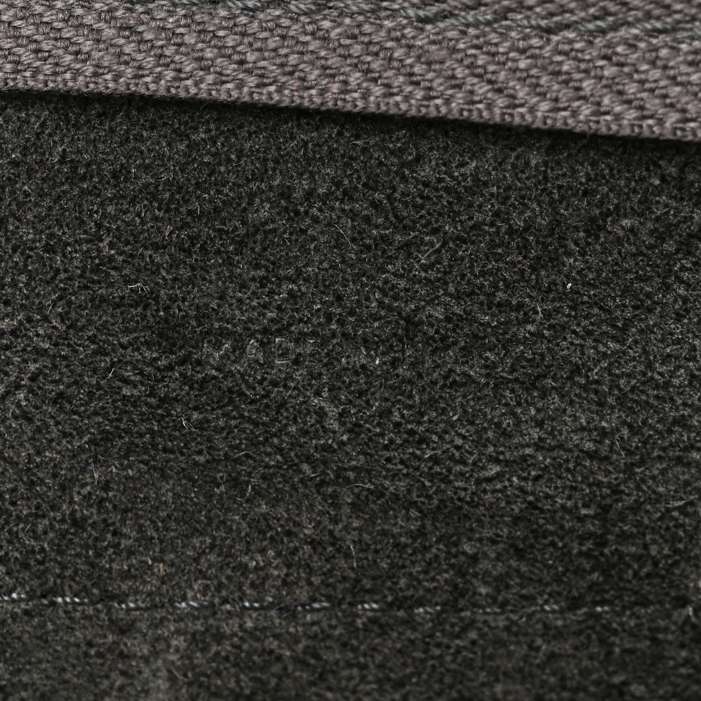 Grained Calfskin Nano Belt Bag Grey