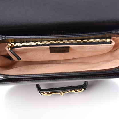 Gucci Azalea Calfskin Horsebit 1955 Shoulder Bag Black 5 of 10