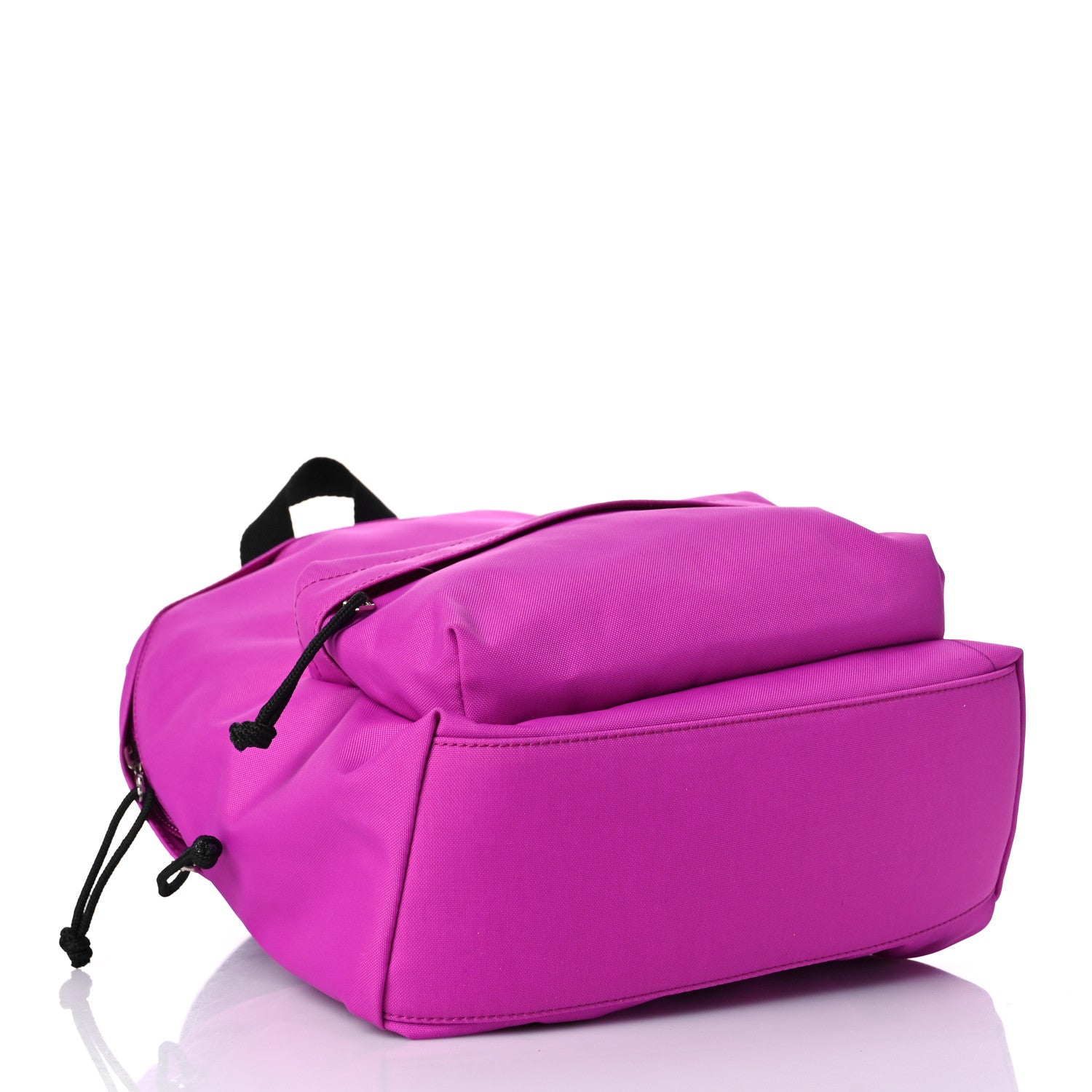 Balenciaga Sport Nylon Logo Embroidered S Wheel Backpack Fuchsia Black 4 of 8