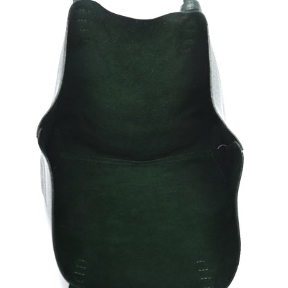 Mansur Gavriel Tumbled Calfskin Small Shopping Tote Green 5 of 9