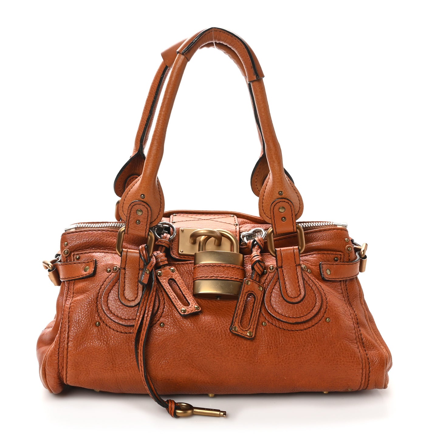 Calfskin Medium Paddington Satchel Ecureil Brown