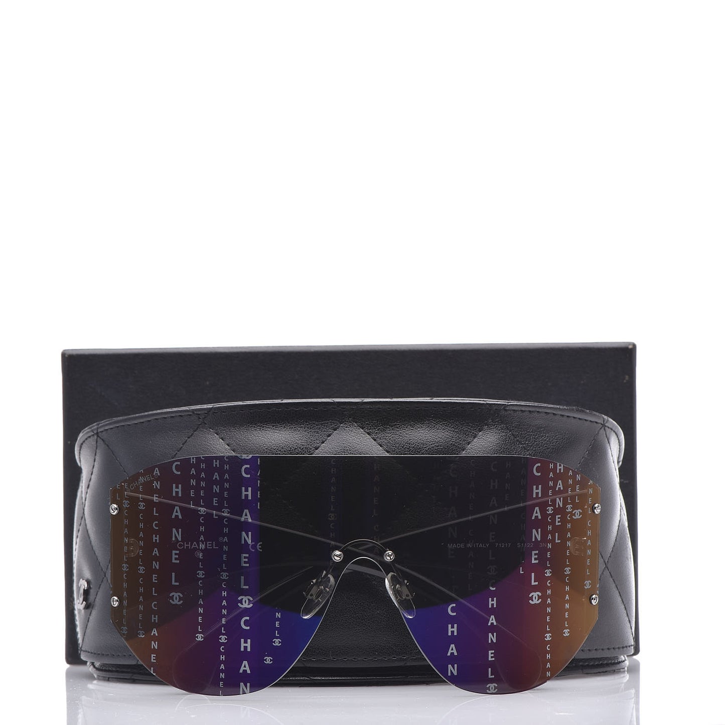 Acetate Shield Runway 71217 Sunglasses Black