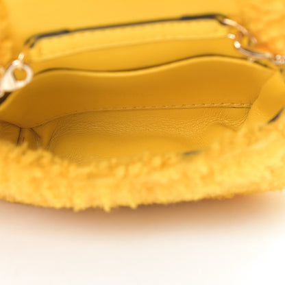 Fendi Shearling Vitello Grace Nano Baguette Charm Narciso 5 of 11