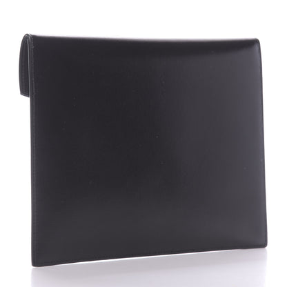 Saint Laurent Smooth Shiny Calfskin Monogram Uptown Baby Pouch Black 3 of 9