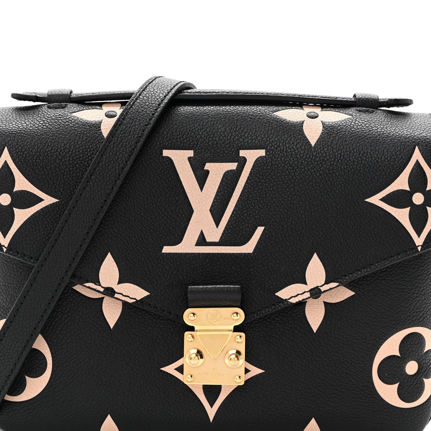 Louis Vuitton Empreinte Monogram Giant Pochette Metis Black Beige 7 of 12
