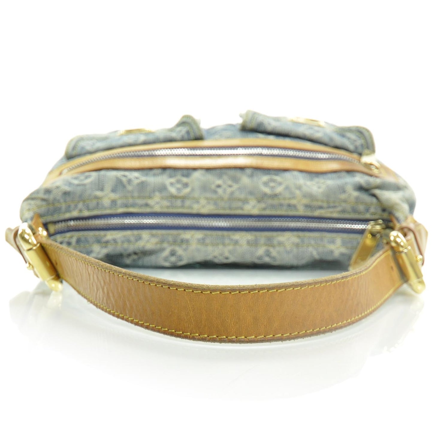 Monogram Denim Baggy PM Blue