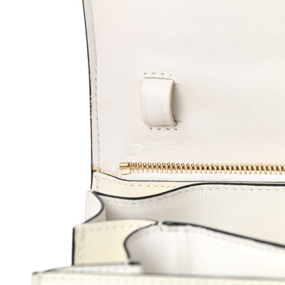 Celine Spazzolato Calfskin Medium Classic Box Flap Bag White 14 of 16