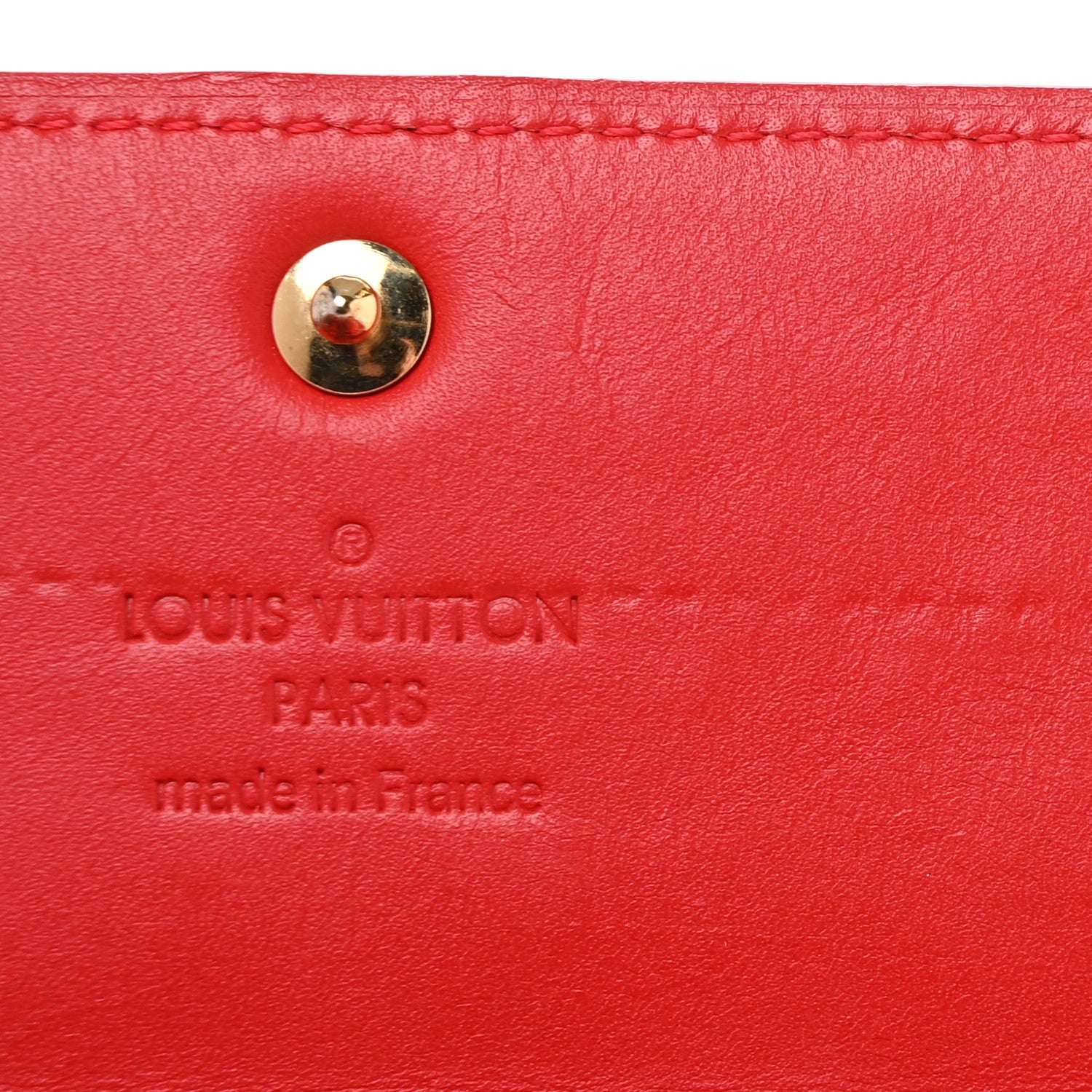 Louis Vuitton Vernis Sarah Wallet Rouge Grenadine 8 of 10