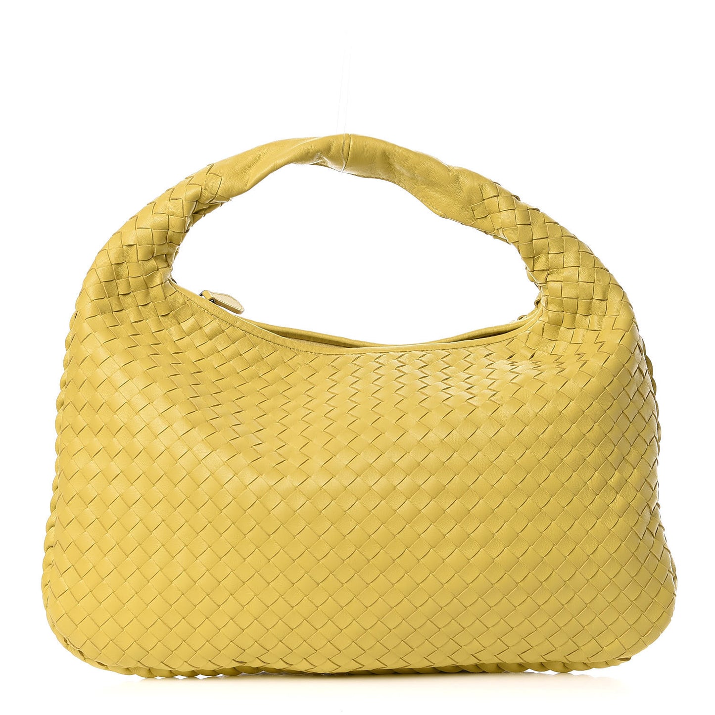 Nappa Intrecciato Medium Veneta Hobo Moutarde