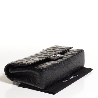 Chanel Caviar Quilted Medium Double Flap Black 4 of 10